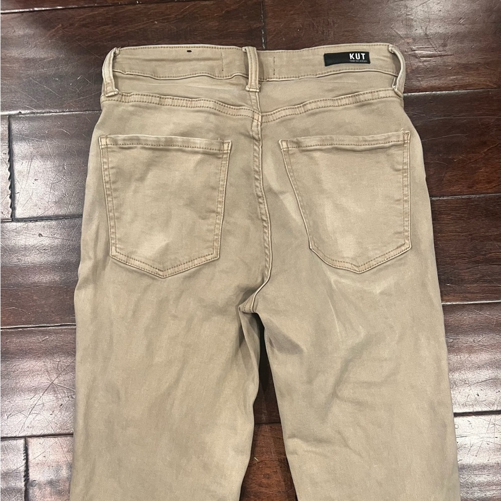 Kut from the Kloth Beige Button-Fly Jeans